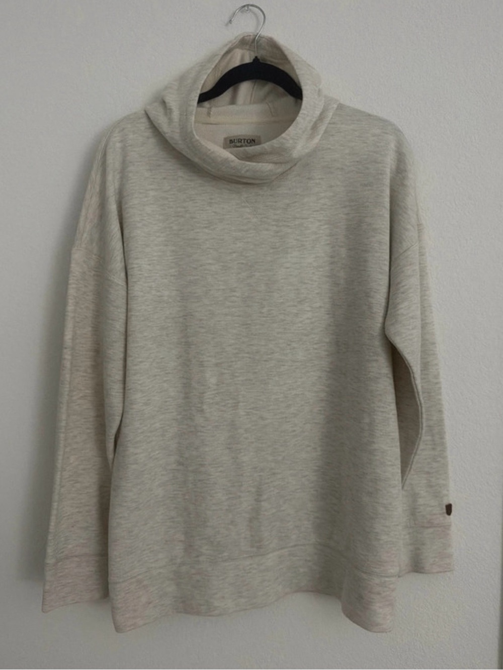 Burton Women's Light Cream Cowl Neck Sweater